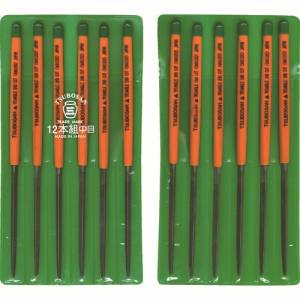 【ツボサン TSUBOSAN】 ツボサン SA012-02 組ヤスリ 12本組 三角 中目
