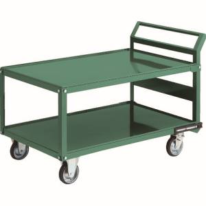 送料無料！！ 【トラスコ TRUSCO】 トラスコ PH-12R 鋼鉄製運搬車 1200X750 片袖2段型 ハンドル側自在タイプ プレス車 TRUSCO メーカー直送 代引不可 北海道 沖縄 離島不可【smtb-u】