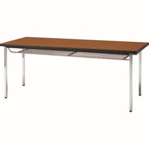 送料無料！！ 【トラスコ TRUSCO】 トラスコ TDST1260-T 会議用テーブル 1200X600XH700 下棚付 丸脚 チーク TRUSCO メーカー直送 代引不可 北海道 沖縄 離島不可【smtb-u】