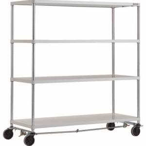 送料無料！！ 【トラスコ TRUSCO】 トラスコ PER-5564-U125-B4-W フェニックスラック 1500X600 4段 U車輪4輪S付 W色 抗菌粉体塗装 メーカー直送 代引不可 北海道 沖縄 離島不可【smtb-u】