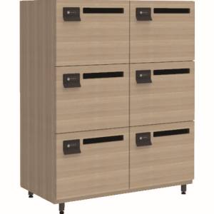 送料無料！！ 【トラスコ TRUSCO】 トラスコ WPL1290E-GO 木製パーソナルロッカー コンセント付 2列3段 グリジオーク TRUSCO メーカー直送 代引不可 北海道 沖縄 離島不可【smtb-u】