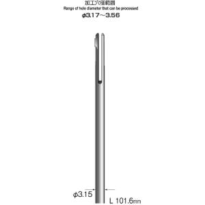 【ミニター ミニモ Minimo】 ミニター ミニモ KA4204 スリットホールバー 片刃 軸径3.15mm