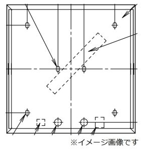 【パナソニック panasonic】 パナソニック NNFK24360LA9 LED□470直付格子タイプ点灯部 昼白色
