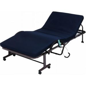 送料無料！！ 【不二貿易】 不二貿易 折たたみ電動ベッド 高床タイプ ネイビー FU-05-5H-42 メーカー直送 代引不可 北海道沖縄離島不可【smtb-u】