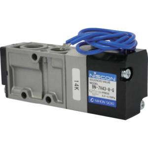 【日本精器】 日本精器 BN-7V43-8-G-E200 4方向電磁弁8AAC200Vグロメット7Vシリーズシングル