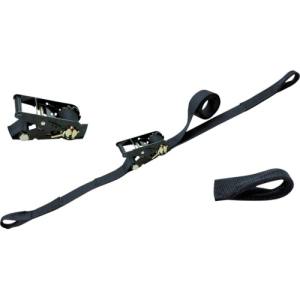 【東レインターナショナル】 シライ RE50LB6 ラチェットバックル 黒 両端アイ形