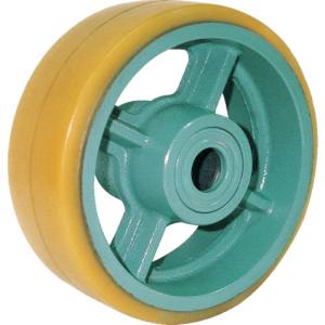 【ヨドノ】 ヨドノ UHB150X65 鋳物重荷重用ウレタン車輪ベアリング入 UHB150X65