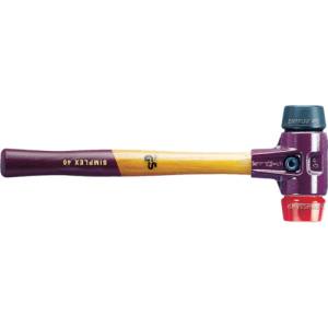 【ロームヘルドハルダー HALDER】 HALDER 3026.050 シンプレックスハンマー ゴム 黒 プラスティック 赤 頭径50mm ロームヘルド ハルダー