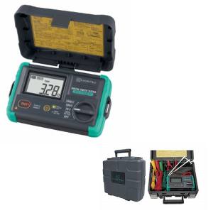 【共立電気計器 KYORITSU】 共立電気計器 KEW4105DLBT-H 4105DLBT-H デジタル接地抵抗計 Bluetooth搭載、ハードケース付
