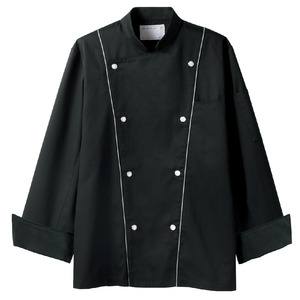 【住商モンブラン】 住商モンブラン 6-907 コックコート 兼用 長袖 黒 グレー S 男女兼用 4,225円