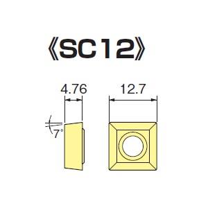 【大昭和精機】 BIG DAISHOWA SCGM120408FLA H1 CKボーリングシステム スローアウェイチップ SC12 10個 メーカー直送 代引不可 北海道沖縄離島不可