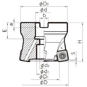 【京セラ KYOCERA】 京セラ MFH063R-14-5T-22M MFHフェースミル