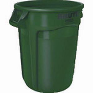 【ラバーメイド Rubbermaid】 ラバーメイド 177974106 ラウンドブルートコンテナ スリット付き 166.5L ダークグリーン メーカー直送 代引不可 沖縄離島不可