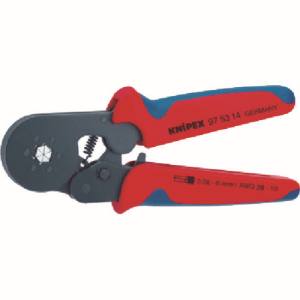 【クニペックスツールズ KNIPEX】 KNIPEX 9753-14 エンドスリーブ用自動調整圧着ペンチ クニペックスツールズ