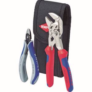 【クニペックスツールズ KNIPEX】 KNIPEX 001972V01 プレイヤーレンチ + ケーブルカッターセット 航空機仕様 クニペックスツールズ
