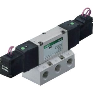 【CKD】 CKD 4KB320-10-AC100V 4Kシリーズパイロット式5ポート弁セレックスバルブ