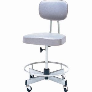 【ノーリツ NORITSUISU】ノーリツ T-17 製図用チェア ビニールレザー グレー メーカー直送 代引不可 沖縄離島不可｜あきばお～支店