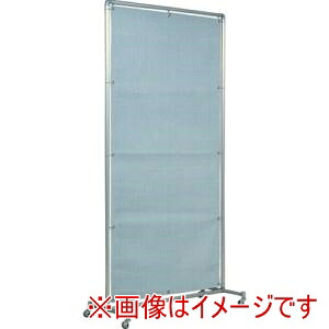 【吉野】 吉野 YS-12SC-BW 火花用衝立アルミパイプ 1×2 単体キャスター メーカー直送 代引不可 沖縄離島不可