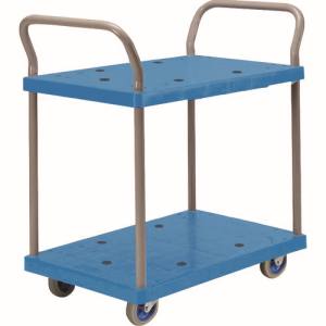 送料無料！！ 【金沢車輛】 金沢車輛 NP-109 小型樹脂台車 2段式両ハンドル付 メーカー直送 法人限定 代引不可 北海道九州沖縄離島不可【smtb-u】