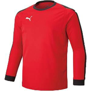 送料無料！！ 【プーマ PUMA】 プーマ LIGA ジュニア GK シャツ パッド付き 140 レッド ホワイト 729966【smtb-u】