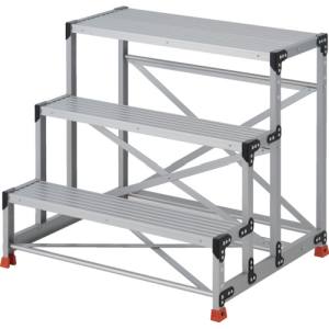 【トラスコ中山 TRUSCO】 トラスコ TSF3109 作業用踏台 3段 ステップ奥行200 高さ0.90m 天板1000X400 TRUSCO メーカー直送 代引不可 北海道沖縄離島不可