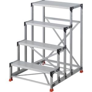 【トラスコ中山 TRUSCO】 トラスコ TSF4812 作業用踏台 4段 ステップ奥行200 高さ1.2m 天板800X400 TRUSCO メーカー直送 代引不可 北海道沖縄離島不可