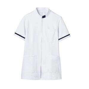 【住商モンブラン】 住商モンブラン 73-1288 ジャケット レディス 半袖 白 ネイビー LLサイズ