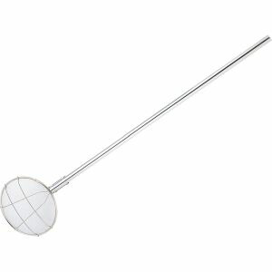 【新越ワークス】 TS パイプ柄 給食用すくい網 丸型 24cm 極細目 柄長100cm 新越ワークス スリースノー
