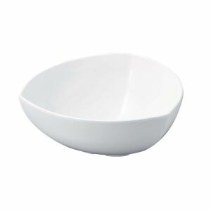 【若泉漆器】 若泉漆器 ニューホワイト 三角胴張深鉢 33cm