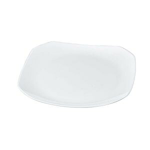 【若泉漆器】 若泉漆器 ニューホワイト 隅切盛皿 36cm
