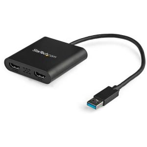 47円 最大62 オフ スターテック Zu1h5 Usb 3 0接続2ポートhdmiアダプタ 4k 30hz対応 Usb A オス 2x Hdmi メス