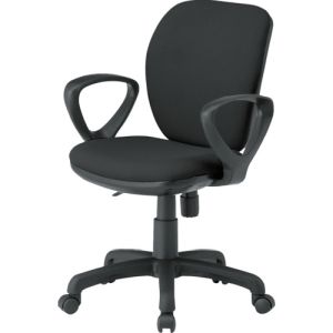 【藤沢工業 TOKIO】 藤沢工業 FST-77A-BK オフィスチェア ループ肘付 ブラック メーカー直送 代引不可 北海道沖縄離島不可 19,296円