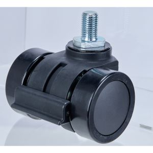 【トラスコ中山 TRUSCO】 トラスコ中山 THCN66-B M20XP2.5 ねじ込み式重荷重用低床型 双輪キャスターダブルベアリング ナイロン車66mm メーカー直送 代引不可 北海道沖縄離島不可 5,941円