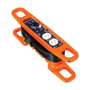 【日動工業 NICHIDO】 日動工業 HRC-032 ハンドリール 電流コントロールリール 100V 2芯×3m 黒