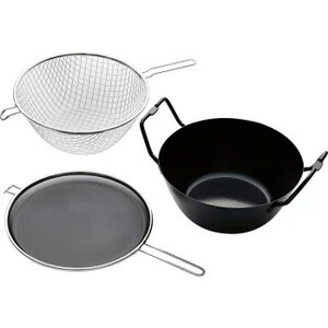 送料無料！！ 【和平フレイズ FREIZ】 和平フレイズ ラバーゼ 鉄揚げ鍋セット 22cm LB-098【smtb-u】