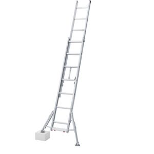 【長谷川化学工業 ハセガワ】 ハセガワ LSS2-1.0-44 スタビライザー付脚部伸縮式2連はしご ハチ型 メーカー直送 代引不可 北海道沖縄離島不可