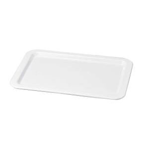 【若泉漆器】 若泉漆器 ニューホワイト 渕丸長角プレート 48cm