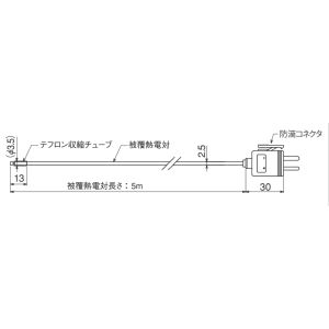 【チノー CHINO】 チノー MR9401T051 MR2041用 テフロン被覆温度センサ