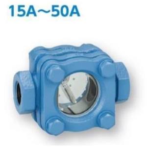 【ワシノ機器】 ワシノ機器 UW-GEFDS ネジ込 サイトグラス ダクタイル 青色 フラッパー式 32A メーカー直送 代引不可 北海道沖縄離島不可