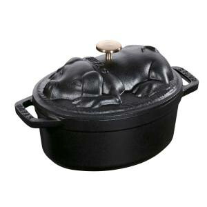 【ストウブ Staub】 ストウブ ピギーココット 17cm ブラック 40500-171 Staub
