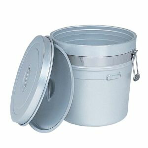 【江部松商事 EBM】 EBM アルマイト 段付二重食缶 大量用 250-X 50L 江部松商事