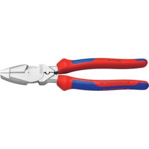 【クニペックスツールズ KNIPEX】 KNIPEX 0915-240 架線工事用強力ペンチ圧着付 クニペックスツールズ