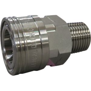 【フローバル FLOBAL】 フローバル TS-8SM SUS304 両路開放型クイックカップリング