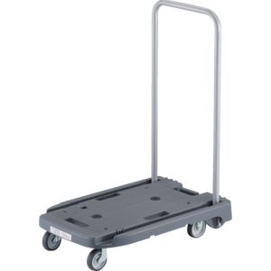 【トラスコ中山 TRUSCO】 トラスコ中山 MP-6039N2-DG-JS 樹脂台車 こまわり君 省音G車輪 600X390 アーセナルグレー 樹脂ストッパー付