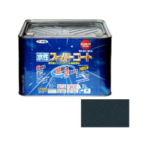 【アサヒペン】 アサヒペン 水性スーパーコート 5L 銀黒