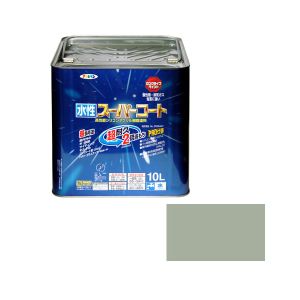 【アサヒペン】 アサヒペン 水性スーパーコート 10L ソフトグレー