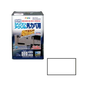 【アサヒペン】 アサヒペン 水性シリコンアクリル外かべ用 16KG ホワイト