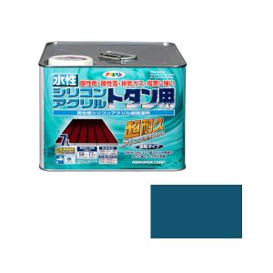 【アサヒペン】 アサヒペン 水性シリコンアクリルトタン用 7L オーシャンブルー
