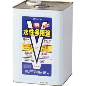 【サンデーペイント】 サンデーペイント #265992 水性多用途 ミルキーホワイト 14L