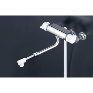 【KVK】 KVK KF800WHASJ 寒 サーモシャワー 伸縮自在P付
